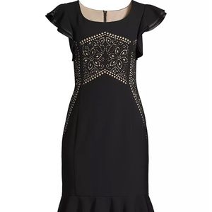 Beautiful New SHANI Flutter Lasercut Minidress